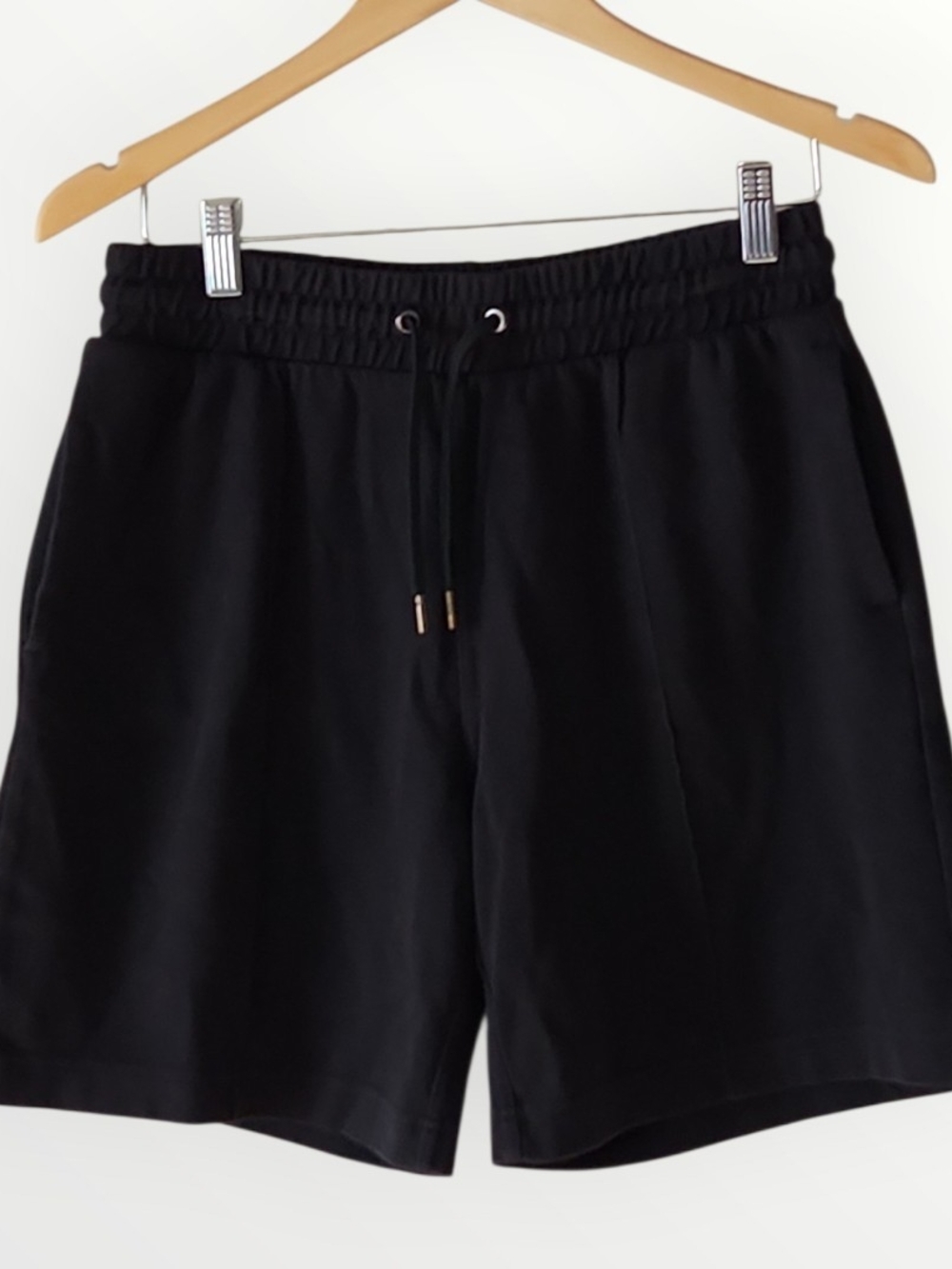 H&M Black Athletic Men's Black Drawstring Sweatshorts